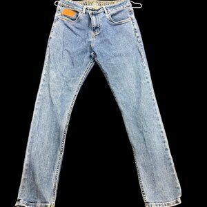 Men’s Classic Straight-Leg Blue Jeans